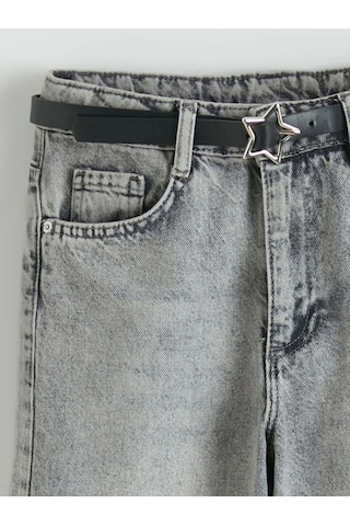Lc Waikiki Karışık Wide Leg Fit Kız Çocuk Jean Pantolon Çok Renkli