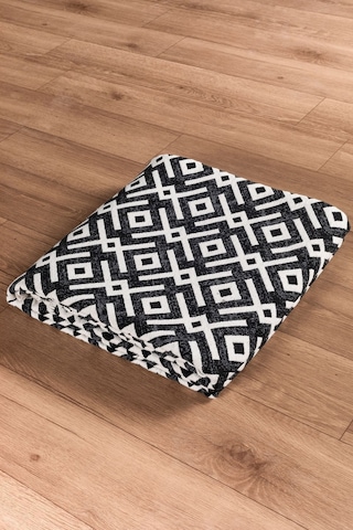 Arya Vl Çift Taraflı,katlanabilir,yıkanabilir,yüksek Kalite Pamuk Salon,oturma Odası,balkon Kilim Krem-antrasit2
