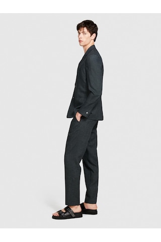 Sisley Keten Karışımlı Slim Confort Fit Pantolon Erkek Siyah Mix Pantolon - 324p434xsf04a