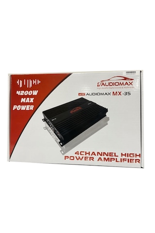 Audiomax Amfi 4200w 4 70w Rms 4 Kanal Oto Amfi Yeni Pro Seri