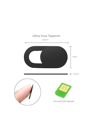 Klasse 5 Adet Webcam Kapatıcı 0,7 Mm İnce - Web Kamerası Macbook Uyumlu Pro, İmac, Laptop, Pc, İpad Uyumlu