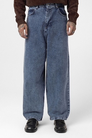 Vamos Super Baggy Fıt Jean V100-01 Mavi Melanj