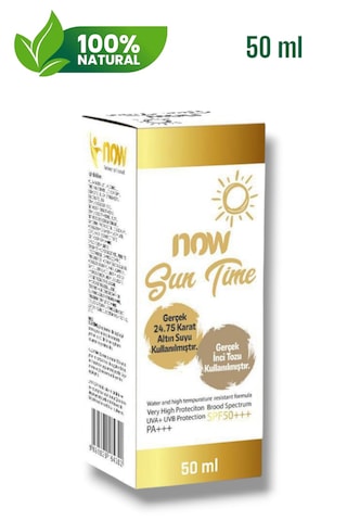 Now Sun Time Yüksek Koruyucu Güneş Kremi SPF50+ 50 ML