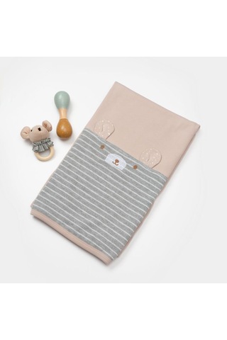 Bibaby Adventure Bear Battaniye 85x90 Cm 64709 Sütlü Kahverengi