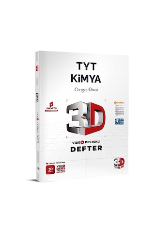 TYT Kimya Video Destekli Defter 2024 - Cengiz Direk - 3D Yayınları TYT Kimya Video Destekli Defter 2024 - Cengiz Direk - 3D Yayınları