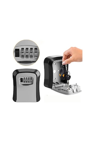 Mühlen Şifreli Çelik Kasa Key 3 Anahtar Kasası Kutusu Anahtarlık