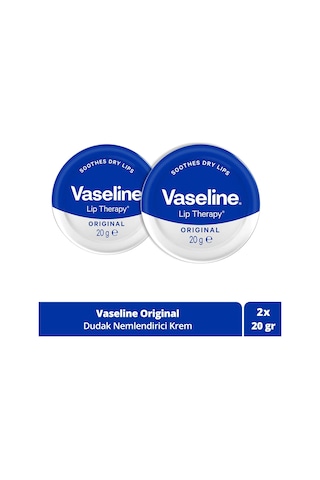 Vaseline Lip Therapy Yumuşatıcı Dudak Kremi Original 2 x 20 G