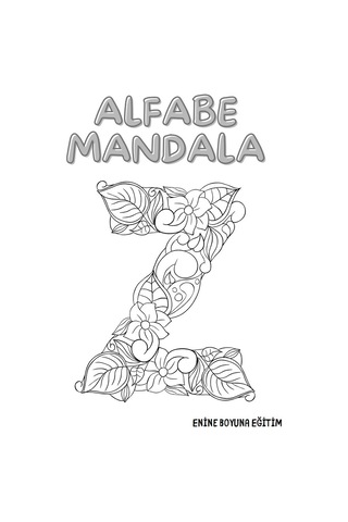 Alfabe Mandala Boyama Kitabı