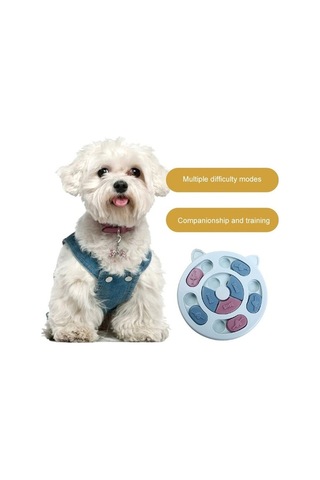 Dm Cbtx Kedi Köpek Yavaş Yemek Kabı İnteraktif Besleyici Kırmızı Tabağı