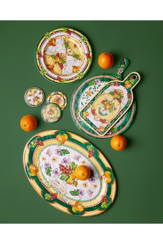 Yeşil Melamin Sunum Tahtası 41 Cm