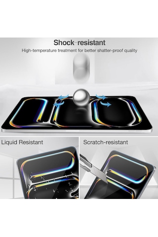 İpad Pro 11 İnç M4 2024 Uyumlu Temperli Cam Ekran Koruyucu
