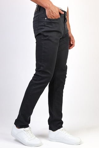 Erkek Antrasit Slim Fit Dar Kesim Esnek Likralı Denim Jeans Kot Pantolon (524238302) Antrasit
