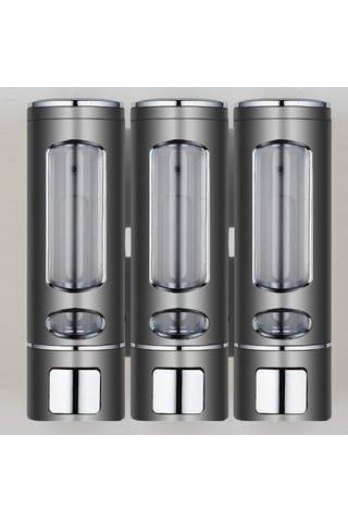 Ulzyvf 3 Başlı 400ml Duş Jeli Dispanseri - Dayanıklı Pratik Banyo Aksesuarı Beyaz Beyaz