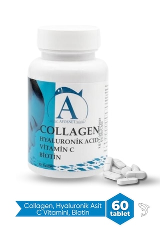 Ayos Life Tip1-Tip3 1700 Mg Hidrolize Kolajen 60 Tablet