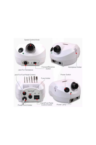 Profesyonel Elektrikli Freze Tırnak Parlatıcı Törpü Manikür Pedikür Makinesi