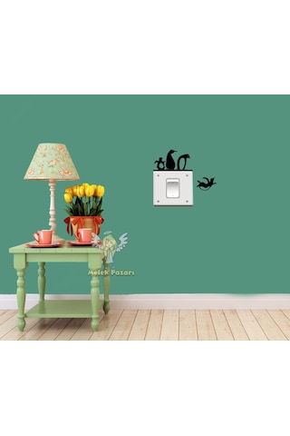 4 Adet Penguenler Priz Sticker