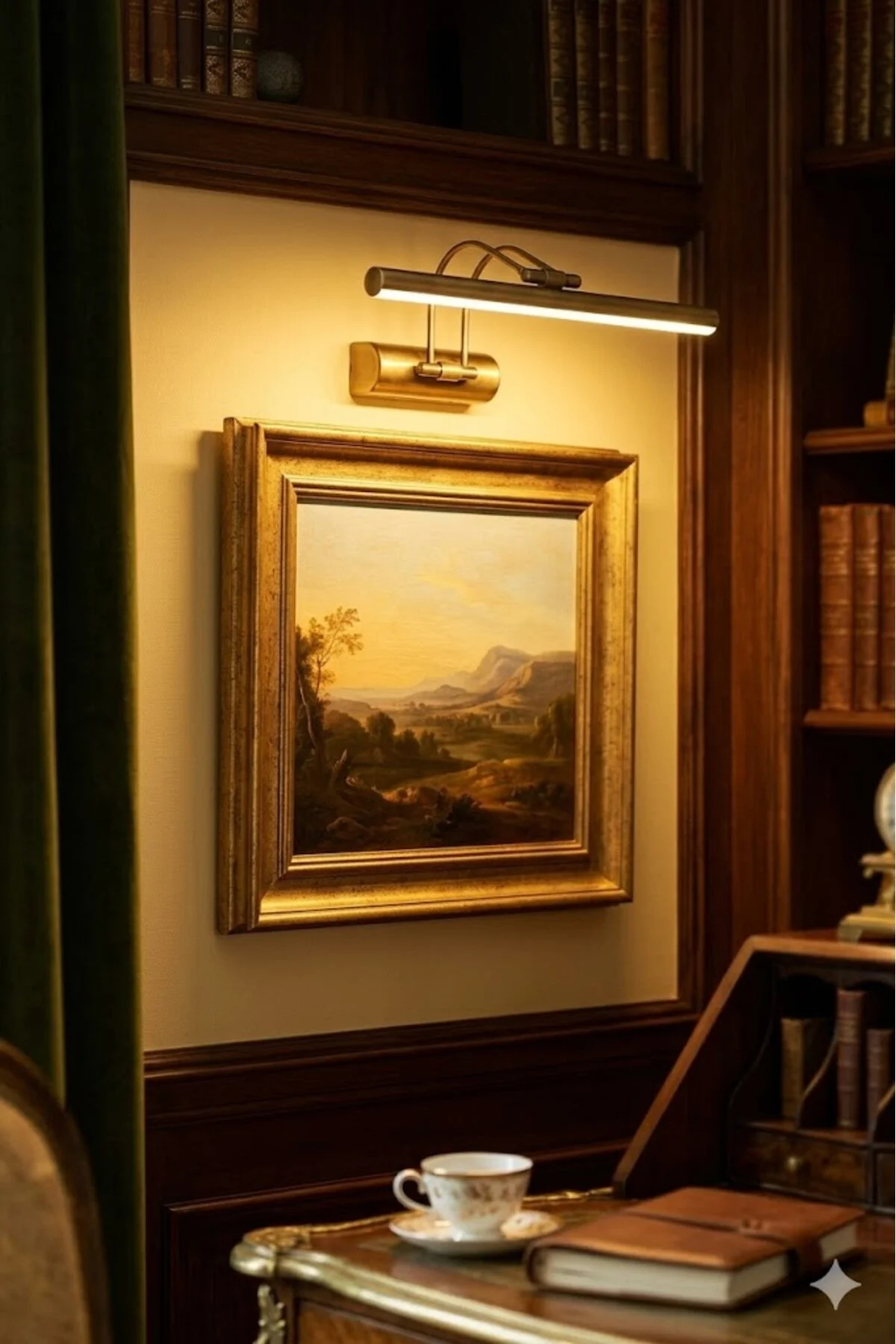 35cm Eskitme Kasa Dekoratif Duvar Apliği 220v Led Uyumlu Modern Aydınlatma Sarı