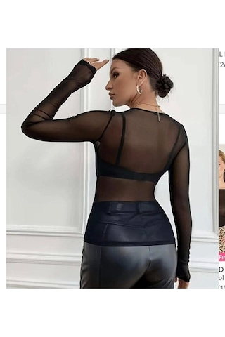 Pantofashion Kayık Yaka Modal Kaşmir Ultra Hafif Bluz Siyah
