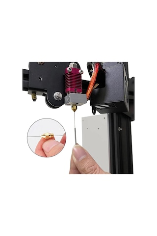 0.4mm Nozül Temizleme İğnesi 10 Adet 3d Yazıcı Nozzle Printer Crelity Ender 3 Ender 3 Pro Ender 3 V2