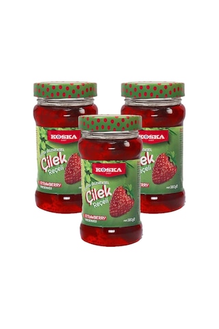 Koska Çilek Reçeli 3 x 380 G
