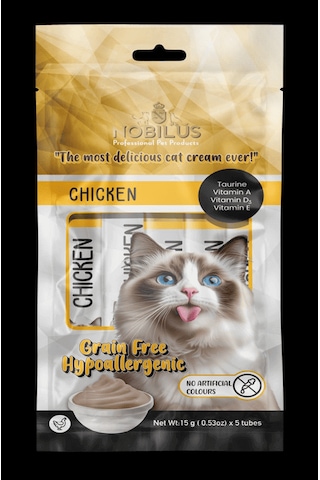 Nobılus Tavuklu Kedi Krema Ödülü 5x15g