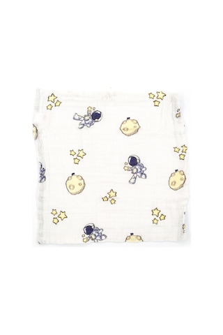 Beberotti 4'lü Müslin Bebek Ağız Bezi 25x25 Cm Çok Renkli