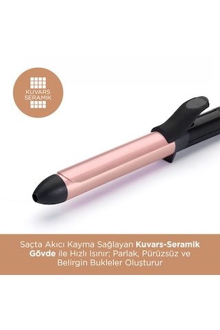 Babyliss C451E Rose Quartz 25 MM Tong Saç Maşası