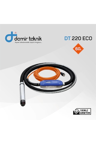 Demir Teknik Dt 220 Eco Kendinden Konvertörlü 60 Mm Beton Vibratörü