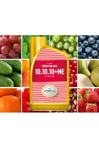 Gübretaş 10-10-10 Npk Gübre ÇözeLisi Dengeli Gübre 1 L
