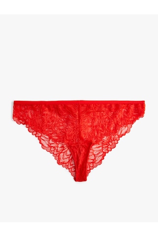 Koton Brazilian Külot Dantelli Kırmızı 4slk30271mk Kırmızı