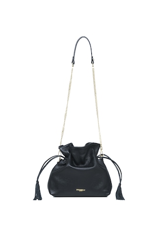Omuz Çantası Kadın Raquel Piumelli Milano Bag D28 Black Siyah