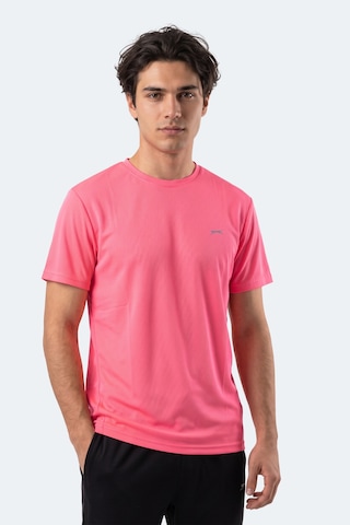 Slazenger Haunted I Erkek Neon Pembe Tişört