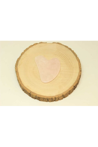Pembe Kuvars Taşı Gua Sha (Yüz Masaj Taşı)