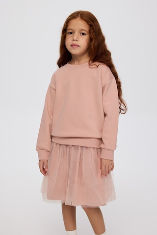 Panço Kız Çocuk Eteği Tüllü 2 Parçalı Pudra Elbise Pembe 2521GK26016