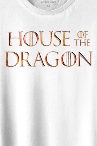 House Of The Dragon Logo Targaryen Baskılı Tişört Unisex T-shirt 001