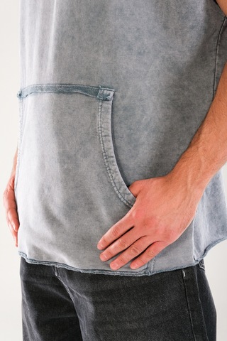 Premium Kapüşonlu Gri Sweat Coc1141 Gri