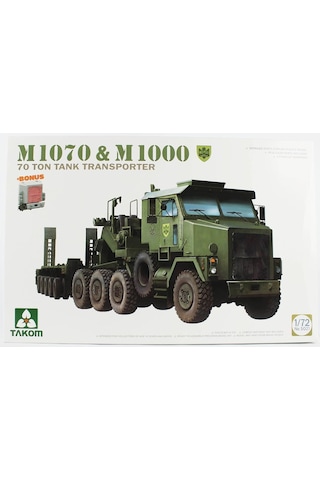 Takom 5021 1/72 Ölçek, M1070 Çekici Ve M1000 Römorklu, 70 Ton Tank Taşıyıcı Plastik Model Kiti-58204