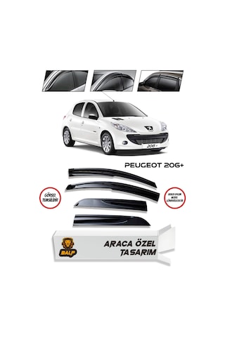 Peugeot 206+ Cam Rüzgarlığı 4lü