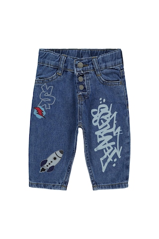 Civil Baby Skate Baggy 6-18 Ay Pantolon - Mavi Orta Mavi