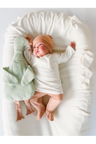 Organik Küçük Ördek 12'li Hastane Çıkış Seti İnternete Özel Ekru