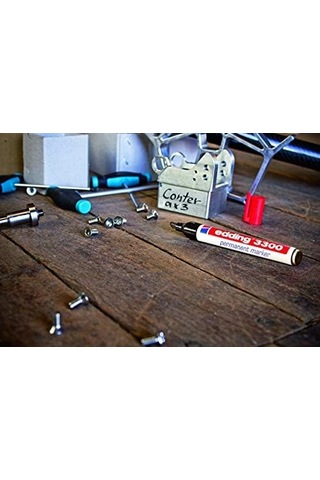 3300 Permanent Markör - Kırmızı - 10 Kalem - 1-5 Mm Kesik Uçlu