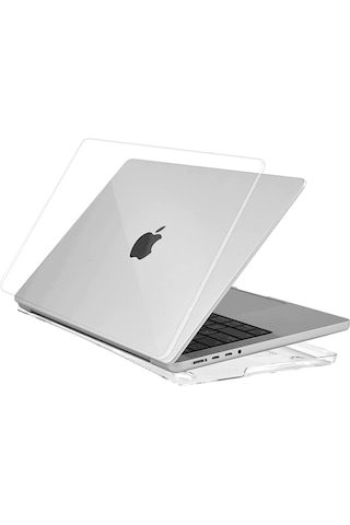 Arabulalaca Macbook Uyumlu Pro 16 Inç A3429 A3428 A3186 A2780 A2991 Işlemçi Kılıf Hardcase Kapak + Klavye Koruyucu +ekran Koruyucu Set Seffaf