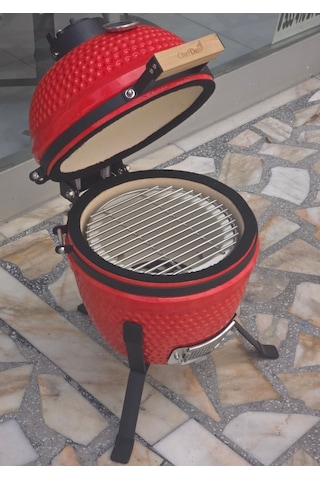 Chefden Prime 13 Seramik Kömürlü Kırmızı Barbekü