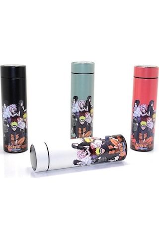 Anime Baskılı Dijital Göstergeli Termos 500 Ml Model 2 Diğer