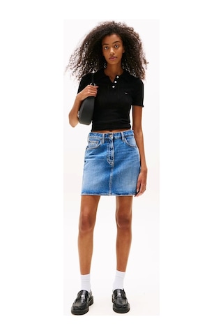 Tommy Jeans Tjw Poıntelle Polo Kadın Siyah Kazak Dw0dw20965bds Siyah
