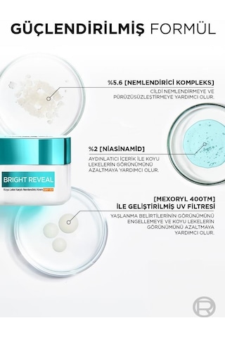 L'Oréal Paris Bright Reveal Koyu Leke Karşıtı Nemlendirici Krem 50 ML