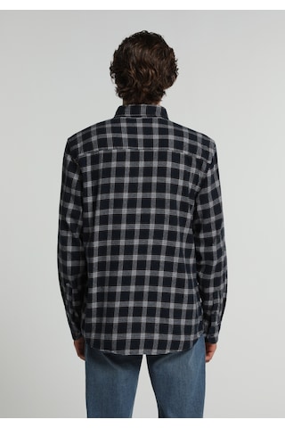Colin's Colins Regular Fit Shirt Neck Ekoseli Erkek Lacivert Uzun Kol Gömlek Cl1083453 Q1.v1 Nav