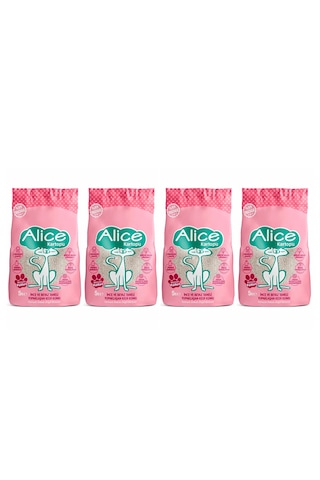 Alice Kartopu Topaklaşan İnce Taneli Kedi Kumu 4x5 Lt