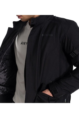 Scudo Vivaldi 4 Mevsim Motosiklet Ceketi - Siyah/siyah - 3xl
