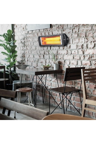 Kumtel EX-23 Ecoray 2300 W Duvar Tipi Infrared Isıtıcı Siyah